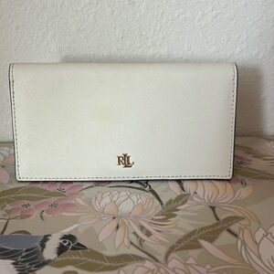 RALPH LAUREN Women's Leather Slim Snapped-Closure Wallet